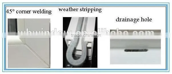 Factory supply attractive price white frame casement window design