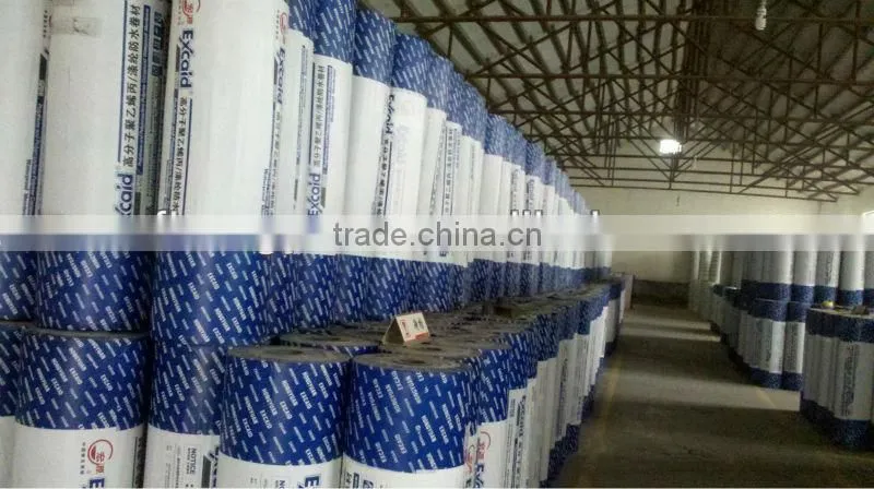 polymer pp/pe waterproofing membrane for tunnels and toliets
