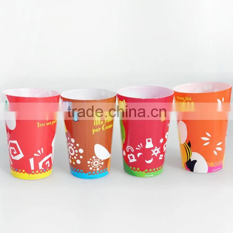 Hotel Clear Plastic Cup with Custom Logo,BPA free 400ML Clear Plastic Water Cup