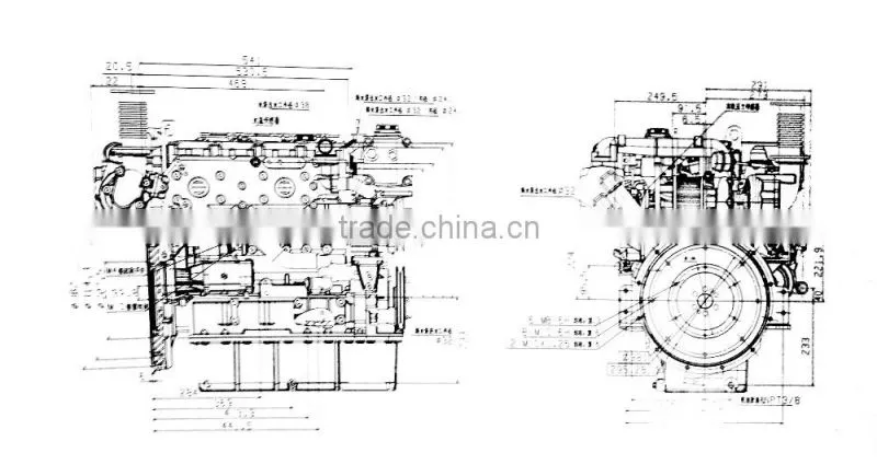 Yuchai YC4FA Series Marine Diesel Engine (115hp-130hp)