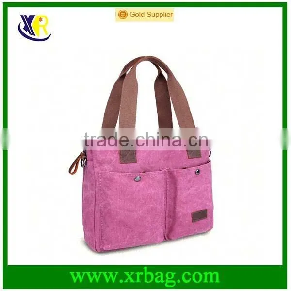 fashion women canvas handle tote bag 2015 new