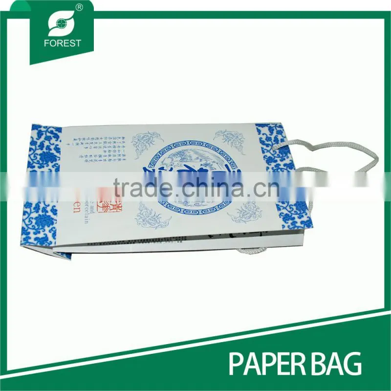 ELEGANT DESIGN CUSTOM PAPER BAG WITH FLEXO PRINTING
