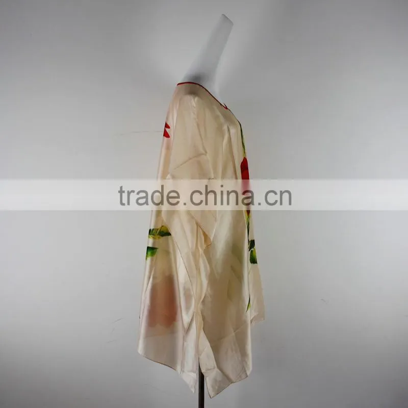 Bat-Wing Sleeve Chiffon Kanftan Dress Women