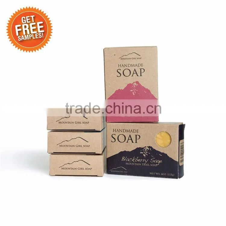 Recycle Printed Kraft Soap Packaging Box