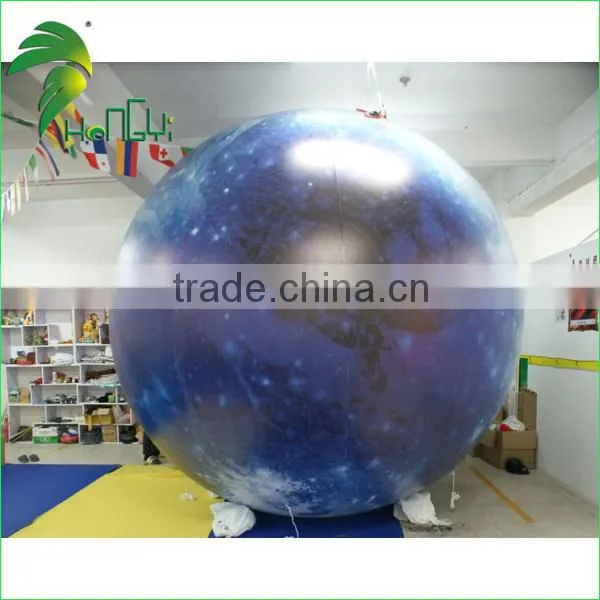 Wonderful PVC0.18 Magic Lighting Up Inflatable LED Moon Globe Balloon From Hongyi Toy