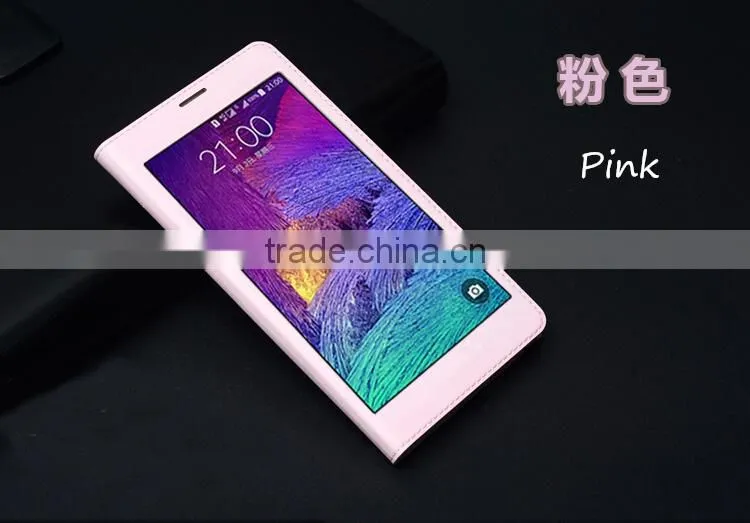 Hot Selling Full HD Smart Open Front Window View Case For Samsung