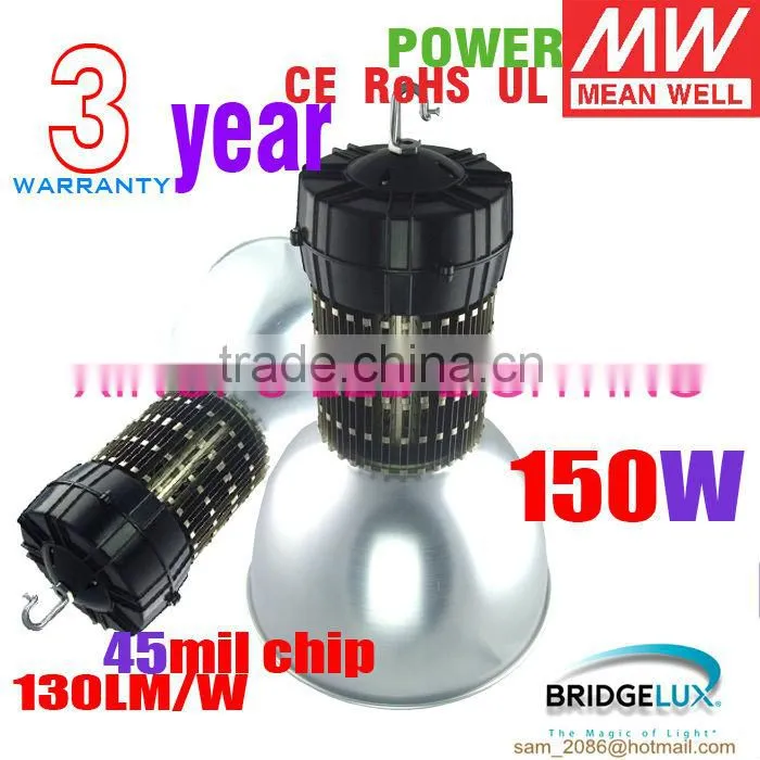 HOTSELL! Bridgelux chip 130lm/W 120w high bay led light bulb