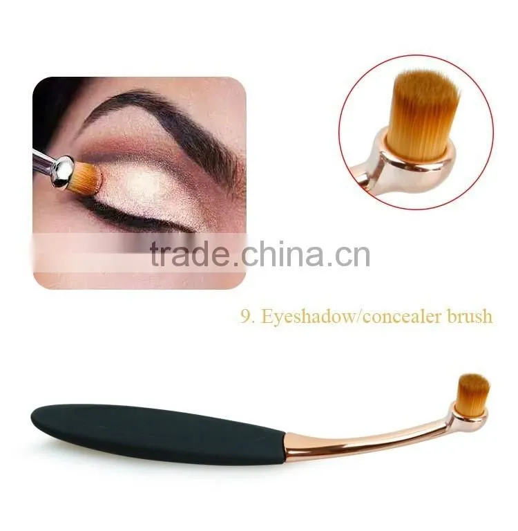 2016 Oval rose gold professional andor makeup brush
