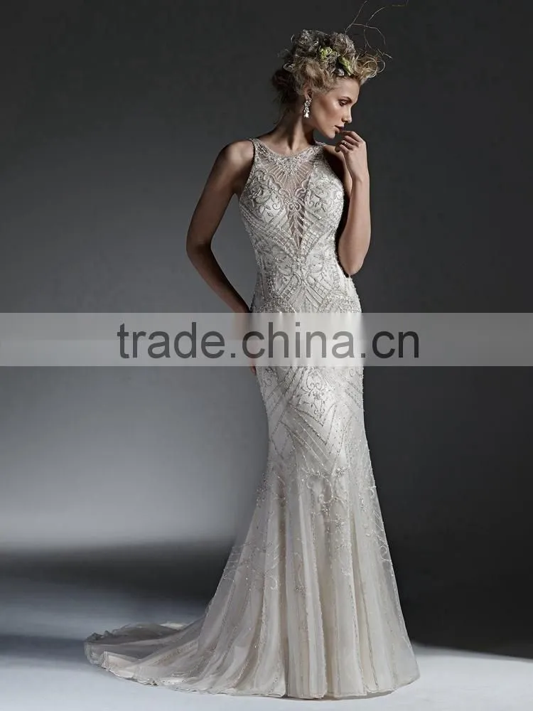 china wholesale new design muslim wedding dress
