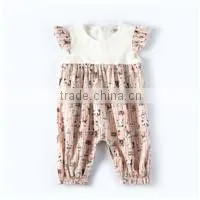 New arrival baby toddler clothing custom print baby unisex polo babygrow