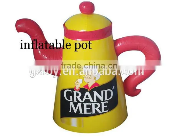 customized inflatable advertising kettle plastic pot