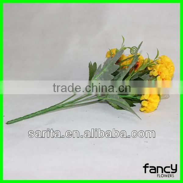 artificial yellow fake lilac flowers