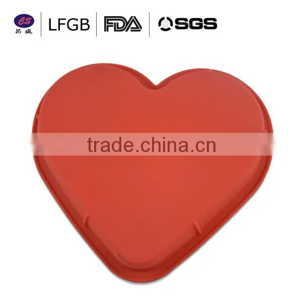 attrictive design lovely heart shaped 3D mould silicone cake mould with FDA/LFGB