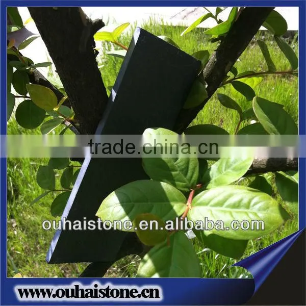 Eco-friendly natural slate stone plant label with wooden stick