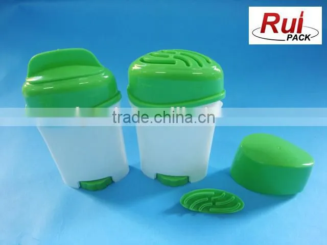 AS clear deodorant stick container, 30g 50g plastic cylinder deodorant container