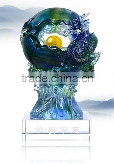 Chinese Liuli buddha Statue