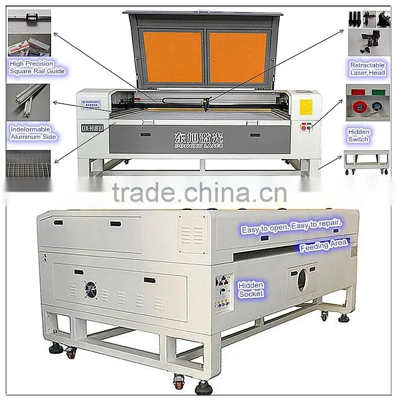 1800*1000mm fda approved mdf laser cutting machine