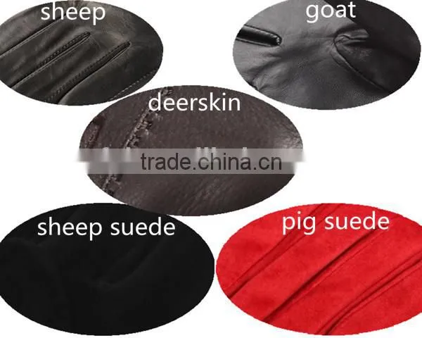Top grade sheepskin white color women summer car driving gloves