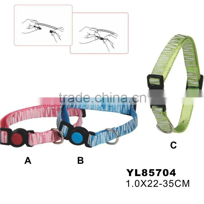 Auto Broken Safety Cat Collar Bling Beaded Dog Collar