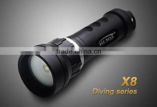 Rechargeable 120 wide angle scuba dive underwater video torch light