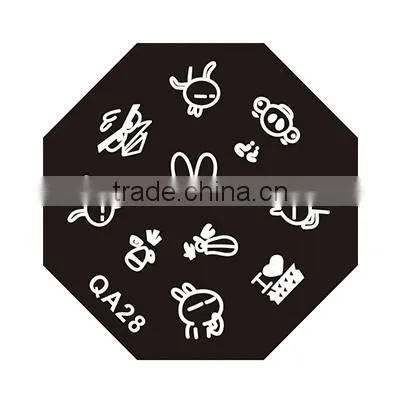 DIY nail art nail tools QA series stainless nail art stamping plates