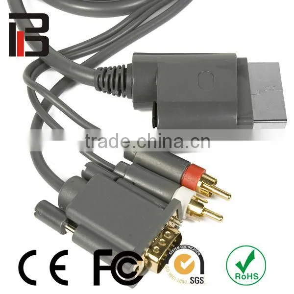 Hot item Premium VGA Cable HDAV Digital Optical Audio Port for Microsoft Xbox 360 Xbox 360 Slim