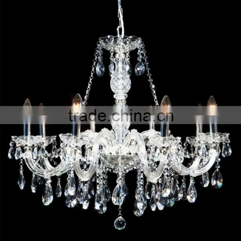 Wedding Hall Decoration Lights Chandelier Crystal Pendants Hand Blown Glass Chandelier 81148