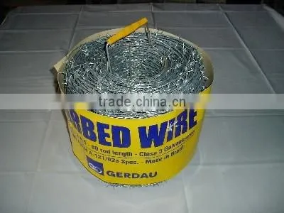 galvanized barbed wire