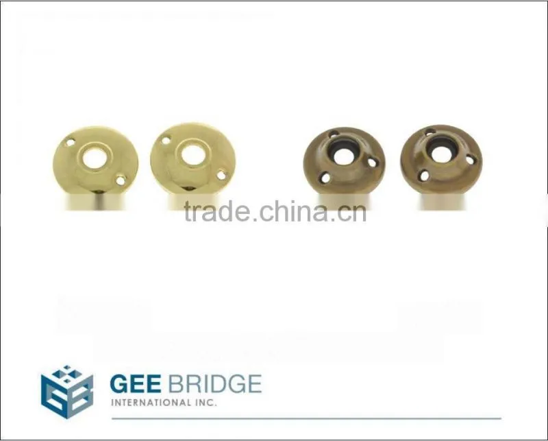 0105401 Solid Brass Door Knob Replacement Rosettes Backplate