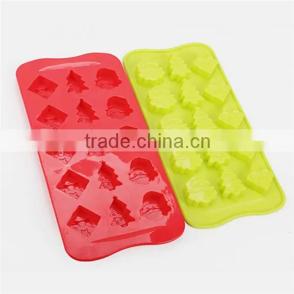 Christmas promotion gift silicone snowman cake mold