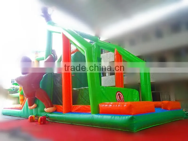 2016 Giant Jungle Drop Inflatable Sports Game Obstacle Course for Sale