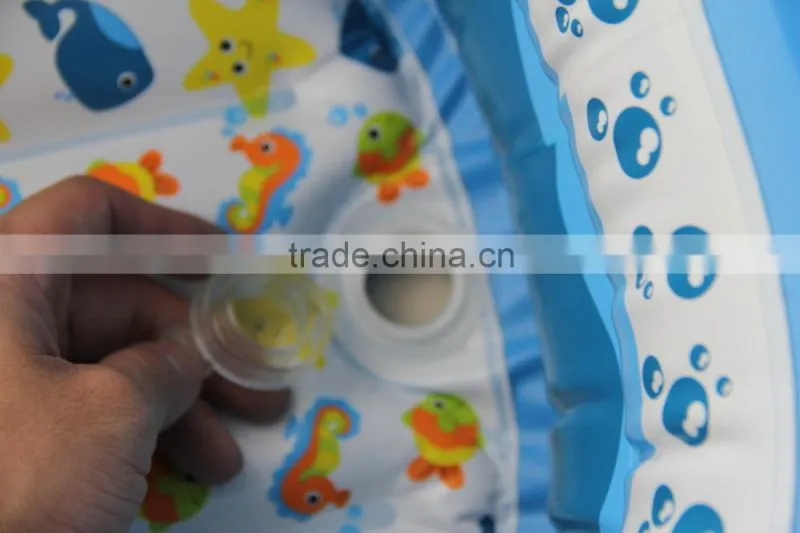 whale design inflatable kids pool