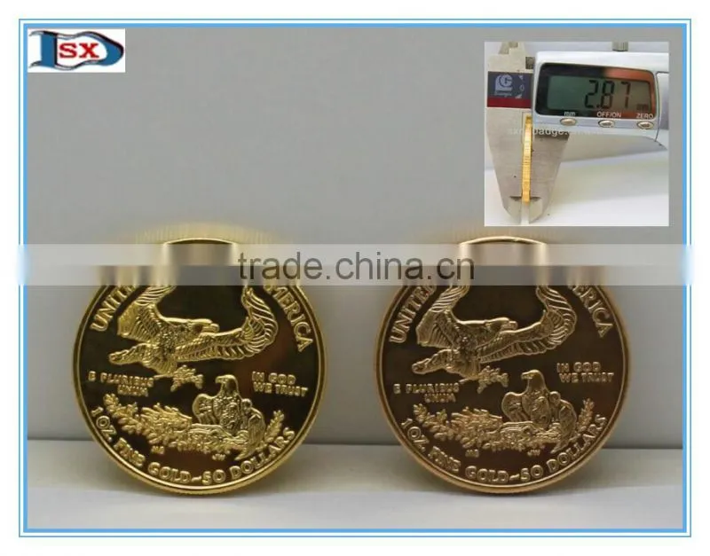 .999 fine gold folk art style gold coin/high imitation 22karat souvenir use gold coin in stock
