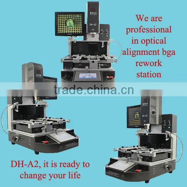 high configuration Dinghua DH-A2 hot air & infrared bga rework stations with Panasonic ccd camera system and laser position