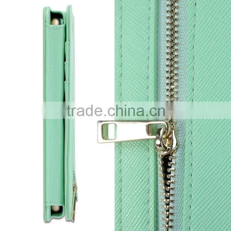 RFID protection in leather wallet case with cell phone
