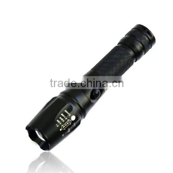 868 XM-L T6 LED rechargeable Aluminum zoomable Telescopic Flashlight