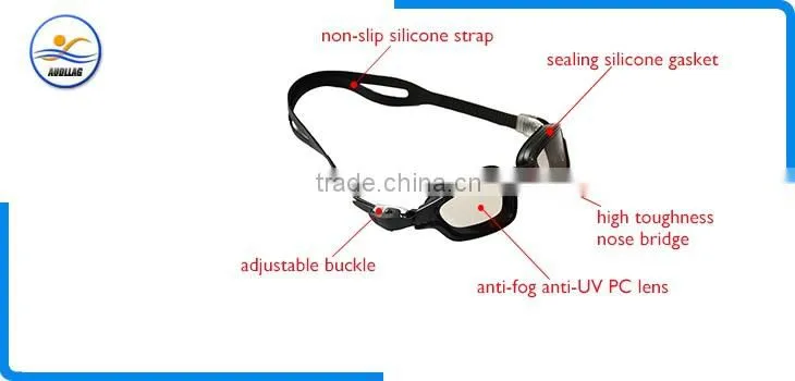 Best quality professional silicone competitive olympia swim goggles