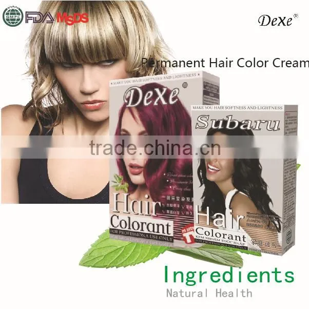 Dexe hair dye hair colorant with 12 colors