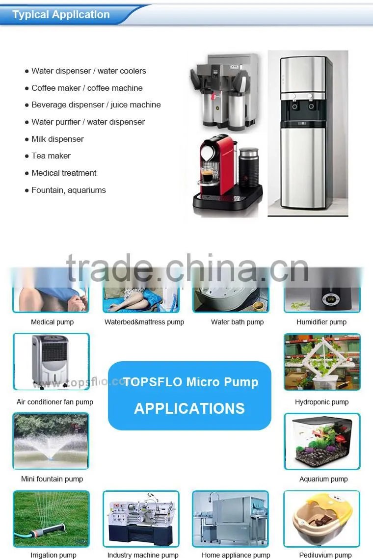 12v 24v dc brushless mini silent pump for coin operated juice vending machine