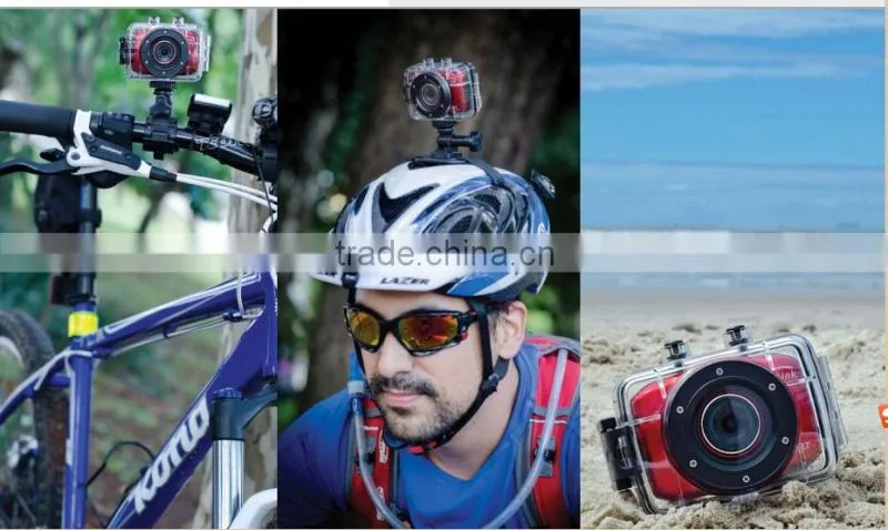 Touch Screen Cheap Sports Camera For Videoing, Taking Photos, Vehicle-mounted Mode, Hard Disk, PC Cam