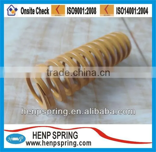 yellow plating Flat wire compression spring
