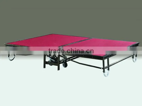 Outdoor equipmrent folding stage platform