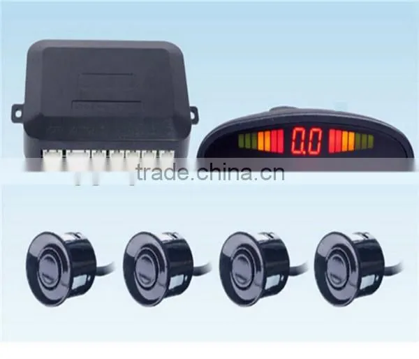 4 Sensors system 12V car LED Display Parking Reverse Backup Radar kit + retail box