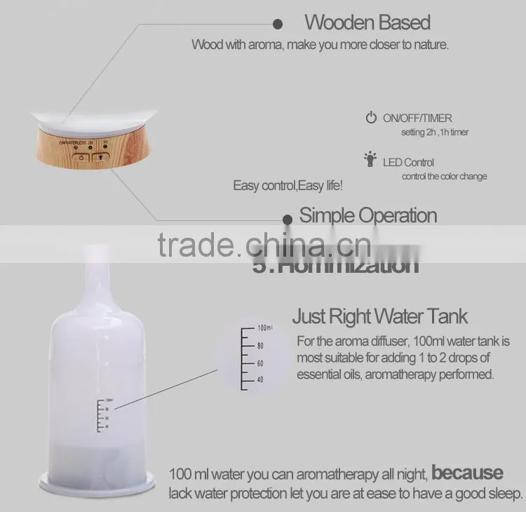 SUNCO High efficiency aroma mist humidifier Ultrasonic Humidifier Type and Tabletop aromatherapy diffuser