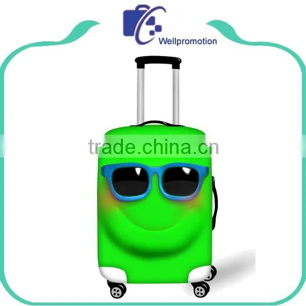 Custom printing elastic spandex protective suitcase luggage cover