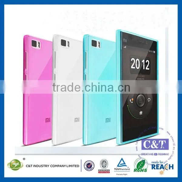 C&T Ultrathin 0.3mm Soft TPU Gel Case for xiaomi mi3 back cover