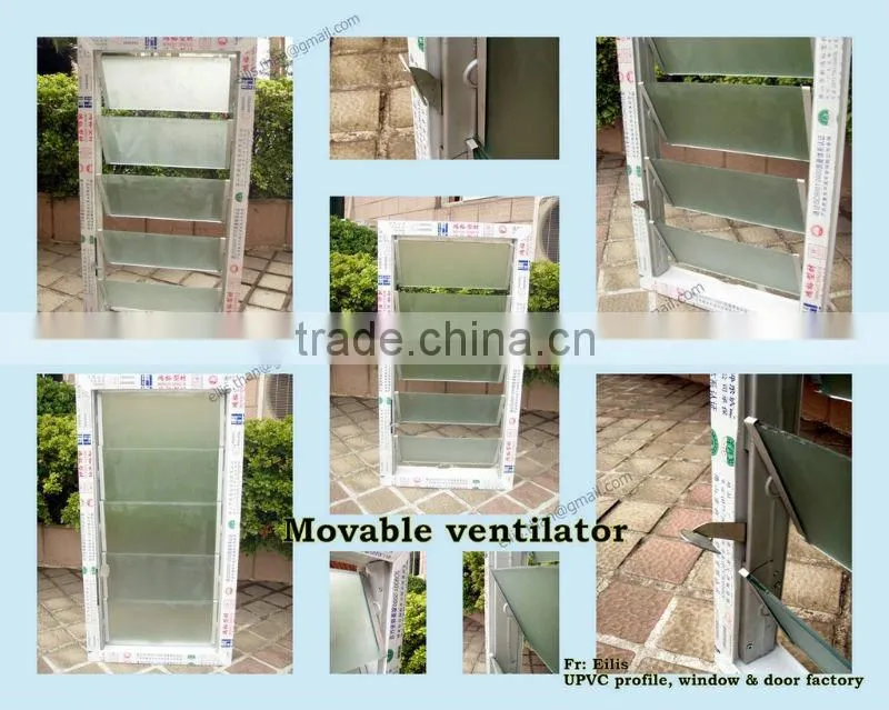 U PVC movable ventilator