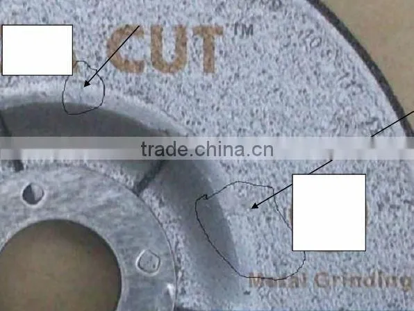 T27 depressed center abrasive grinding disc for metal