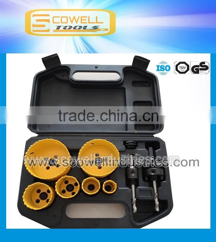Bi-metal M3 variable teeth hole saw set
