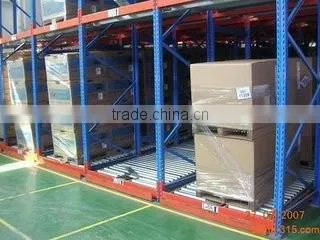 Alibaba Nanjing Manufacturers Wholesale Carton Gravity Flow Storage Mobile Warehouse Shelf